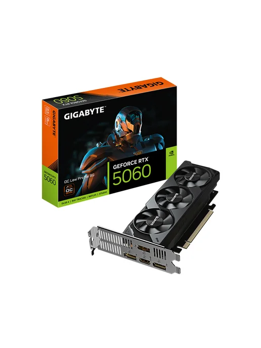 Gigabyte Видеокарта (GV-N5060OC-8GL) RTX5060 OC Low Profile 8G, 8 г, фото 4