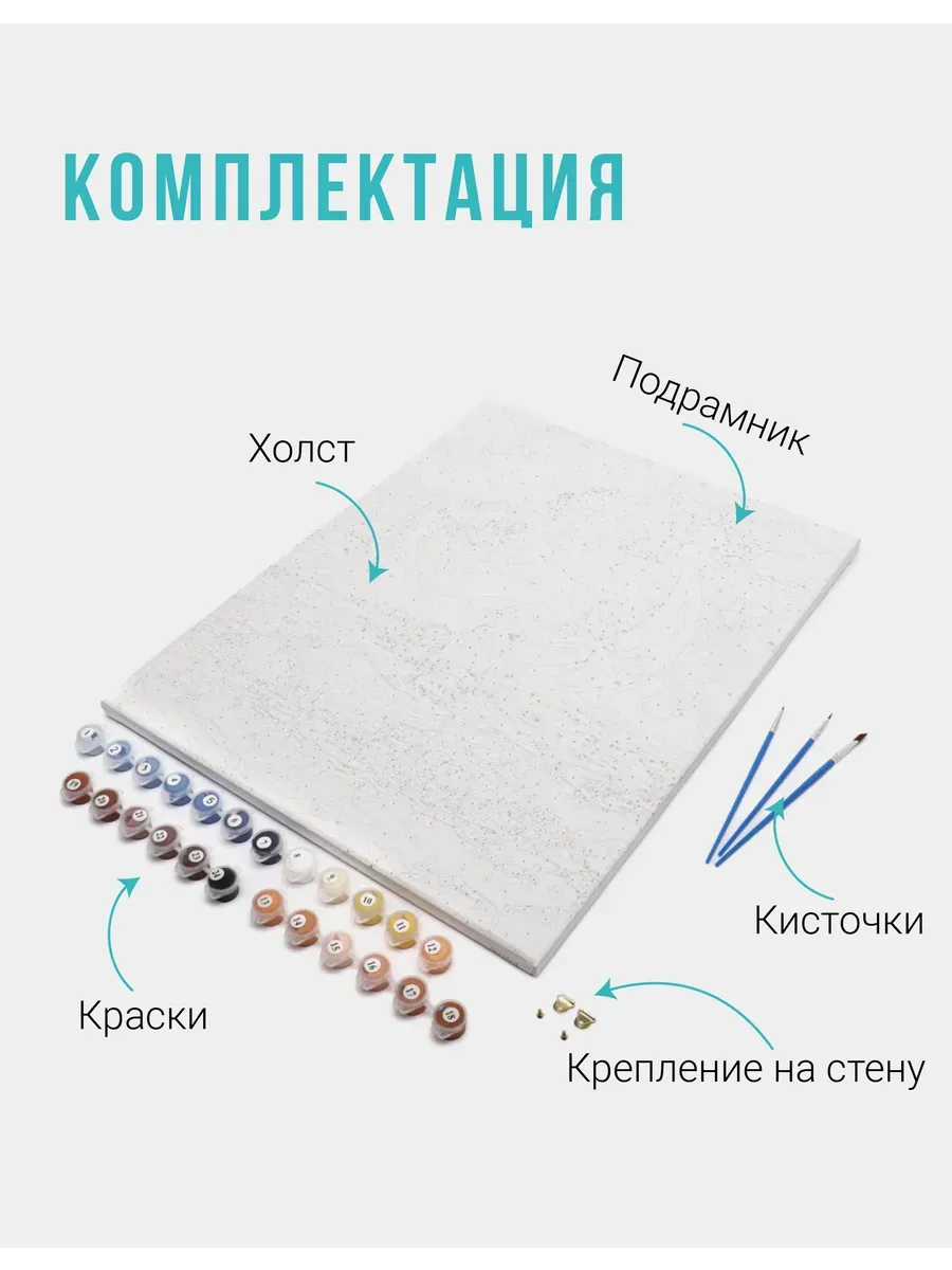 Картина по номерам - Влюблена в Париж — фотография 3