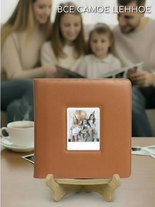Photozone Альбом для Instax Wide 288 фото, коричневый, фото 8