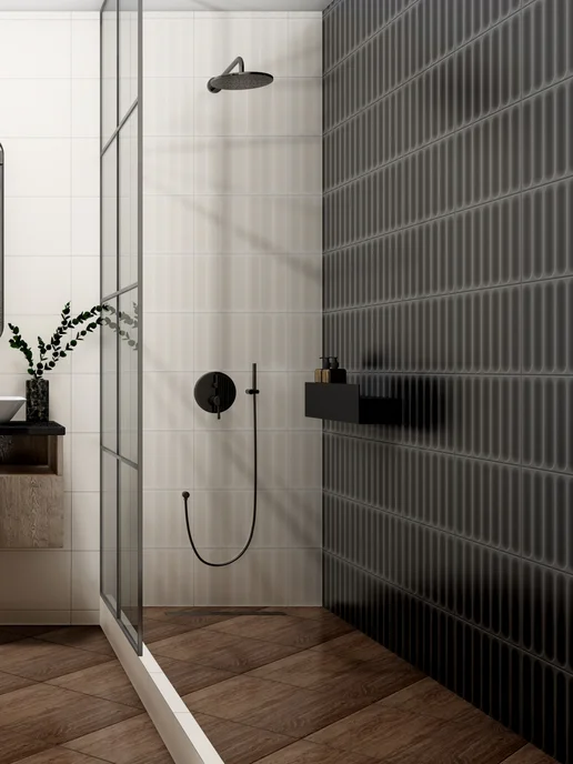 Gracia Ceramica Керамическая плитка Марсель 02 250х400, черный, 250x400, фото 3