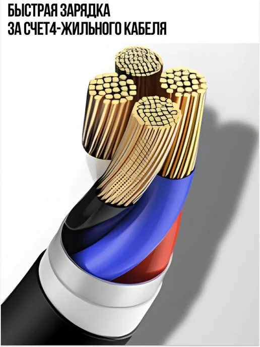 Кабель USB-TYPE C 1,5 м. Для видеорегистратора, Витой USB - TYPE, фото 7