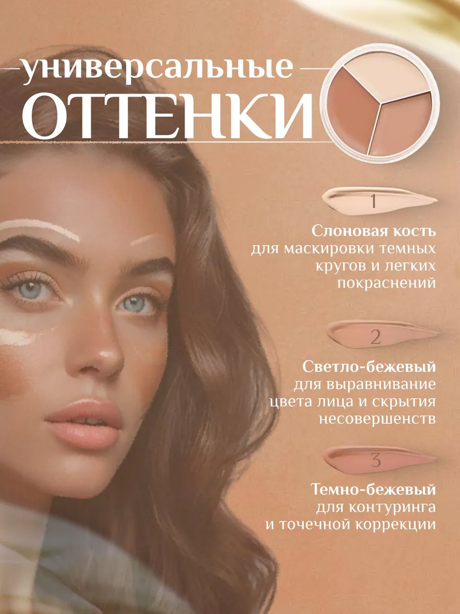 Консилер Корректор кремовый для лица
