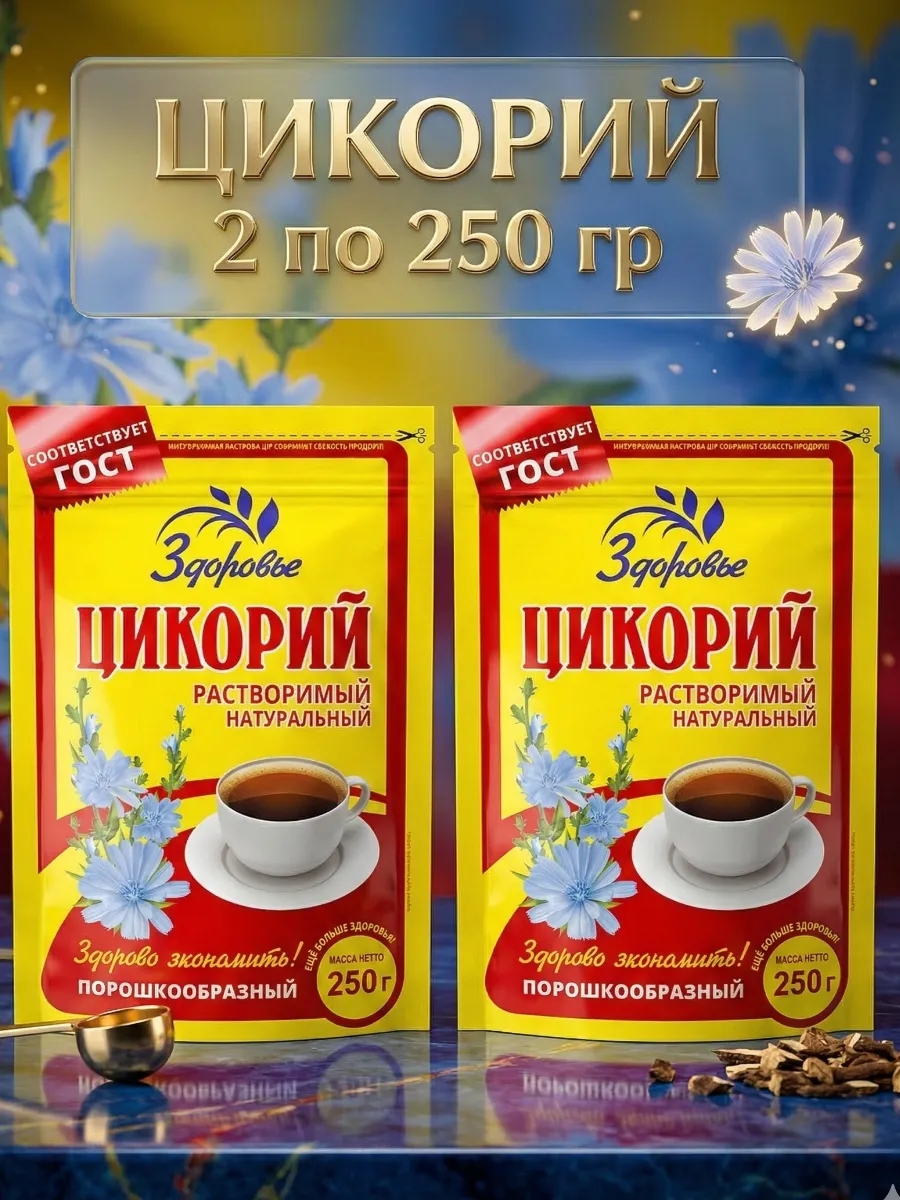 Цикорий порошкообразный , 2х250гр