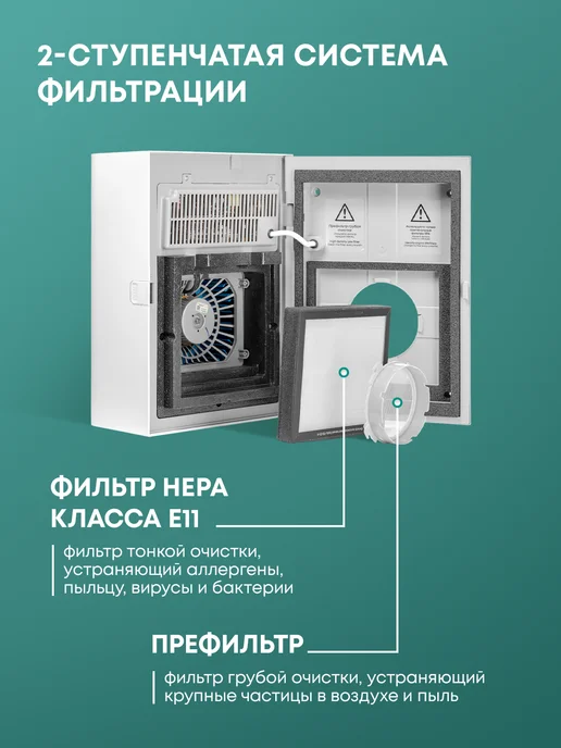 Ballu Очиститель воздуха приточный ONEAIR ASP-90WB, белый, фото 5