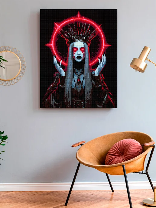Art on Canvas Готическая королева Алмазная мозаика на подрамнике 40х50 см, 40x50 см, фото 3