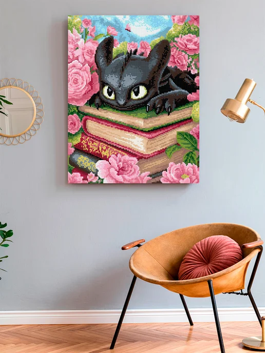 Art on Canvas Беззубик Алмазная мозаика на подрамнике 40х50 см, 40x50 см, фото 3