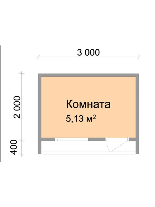 Дома VANDA Бытовка для дачи 3 x 2,4 м, в стиле хай-тек, отделка вагонка, вариант, фото 3