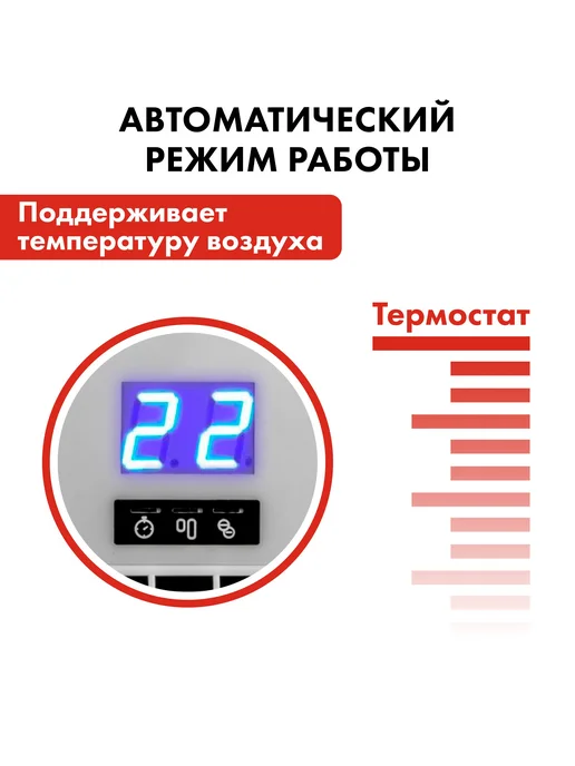 quattro elementi Конвектор электрический 2 кВт QE-2000KME, белый, фото 5
