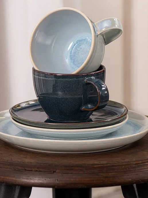 Villeroy & Boch Блюдце к кофейной чашке 15 см, Crafted Denim, синий, фото 7