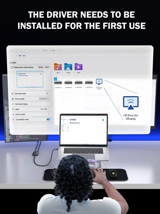 Lemorele Двойной HDMI-адаптер,HDMI 4K,3 независимых экрана, серый, фото 7