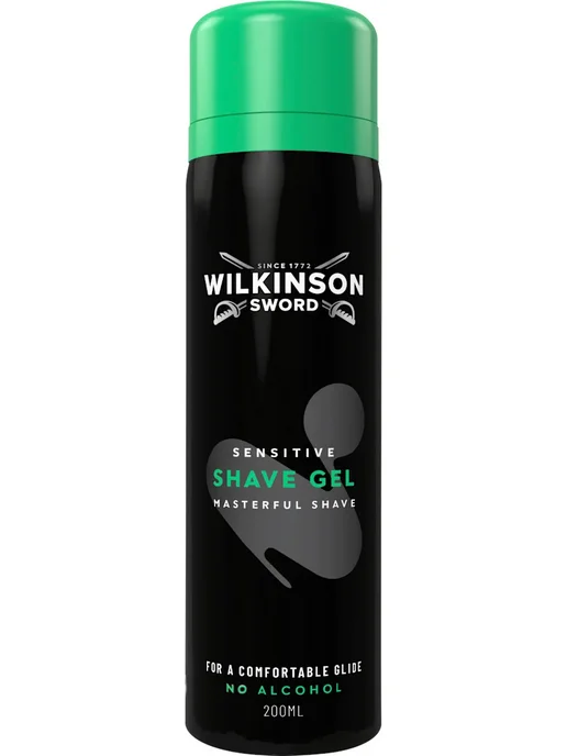 Wilkinson Sword Гель для бритья Sensitive для чувствительной кожи, 200 мл, 200 мл