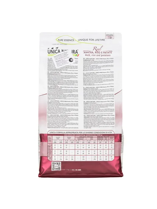 Сухой корм Unica Natura Картофелем для собак, мелкие, утка, 2,5 кг, фото 7