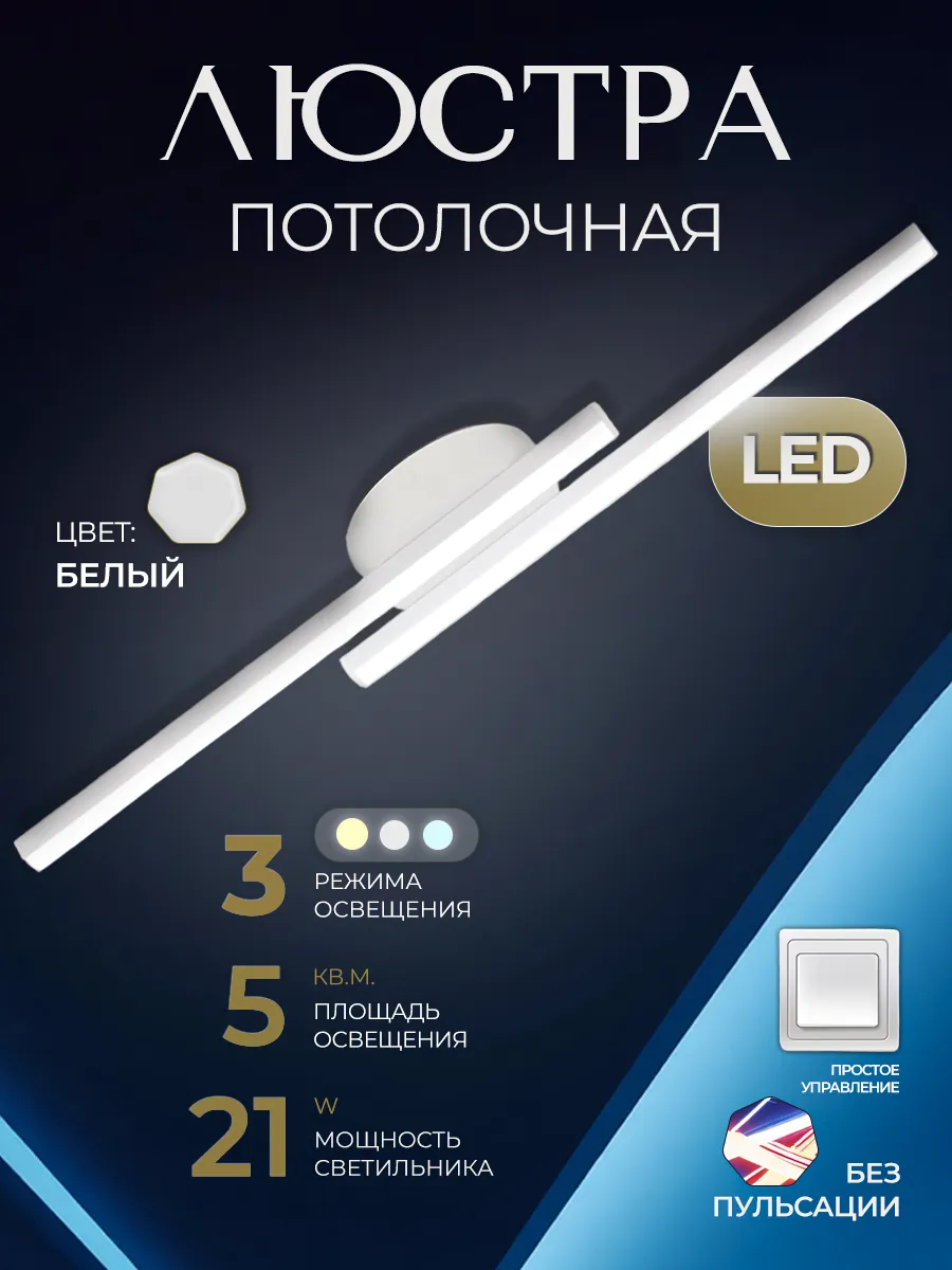 Люстра потолочная светодиодная