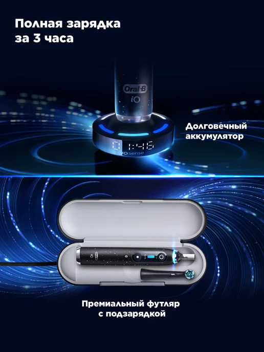 Oral-B Умная AI электрическая зубная щетка iO Series 10 iOM10, синий, фото 5