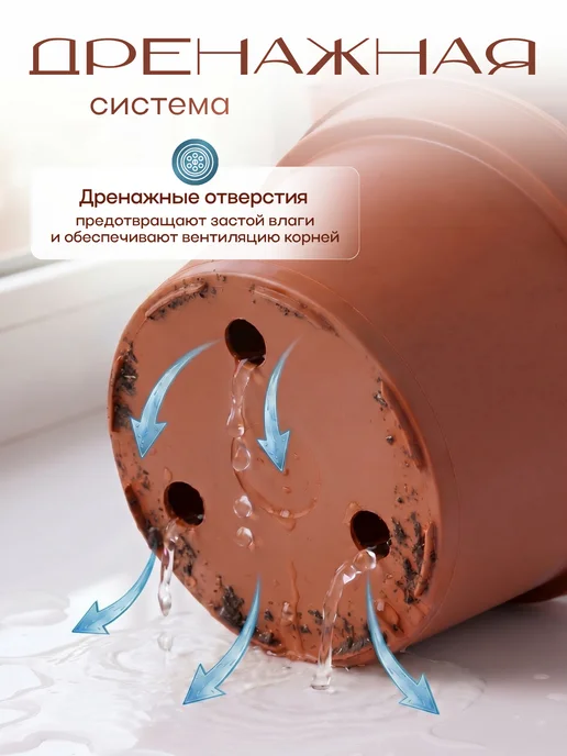 Botanica. Горшки для рассады пластиковые 10 шт по 0,2 л, 10 шт, 50 мл, в упаковке 150 г, фото 3
