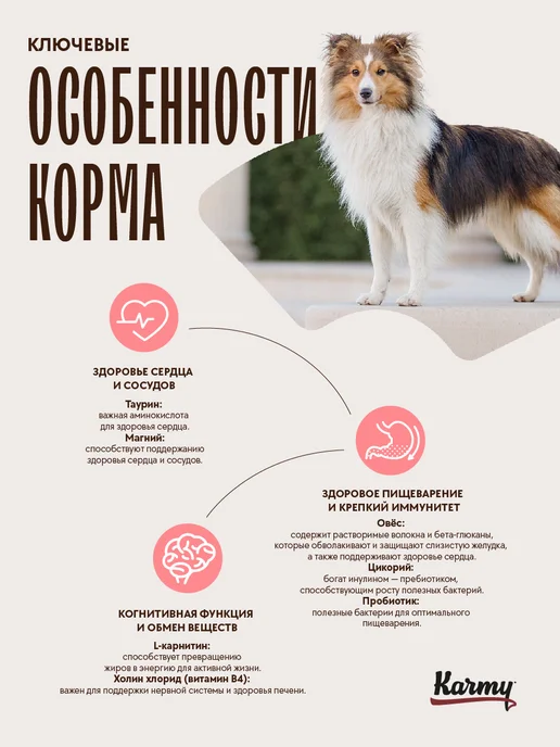 Сухой корм KARMY для собак, крупные, средние, телятина, 14 кг, фото 3