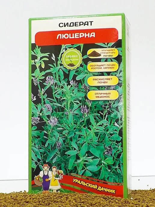 уральский дачник Семена сидерата Люцерна, 100г, 100 г, фото 2