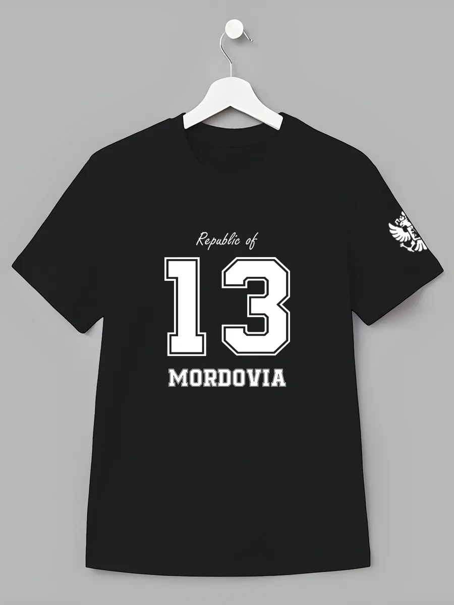 Детская футболка Республика Мордовия 13 регион патриотика