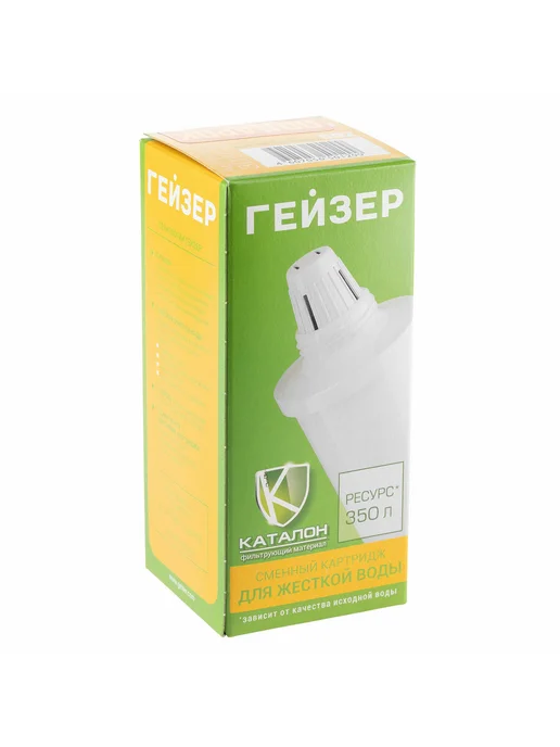 ГЕЙЗЕР Сменный картридж для фильтра-кувшина 502 для жесткой, вариант
