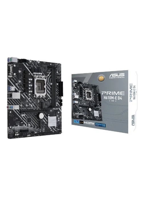 Asus Материнская плата H610M-E D4-CSM LGA 1700 2хDDR IV 2хM.2, черный