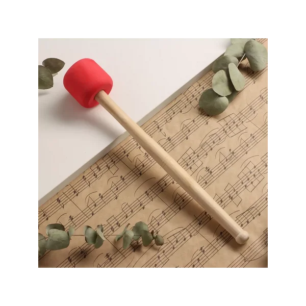 Молоток-колотушка для барабана, красный