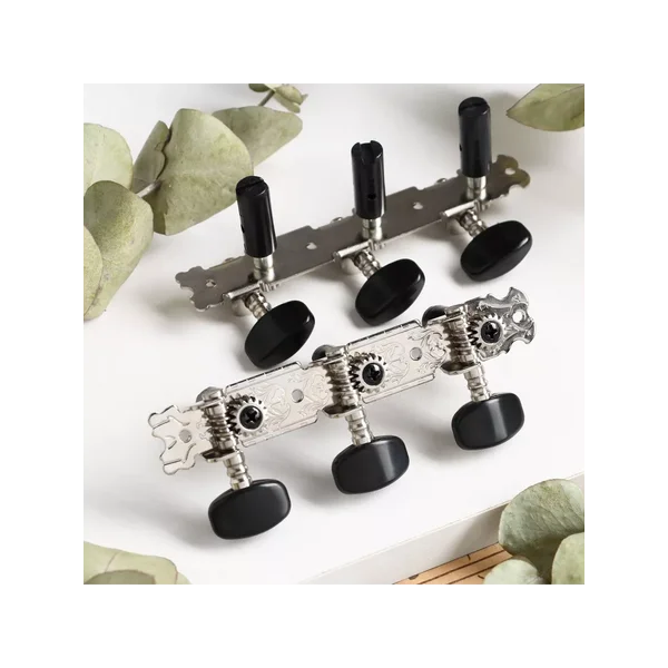 Комплект колковой механики серебристый с черным