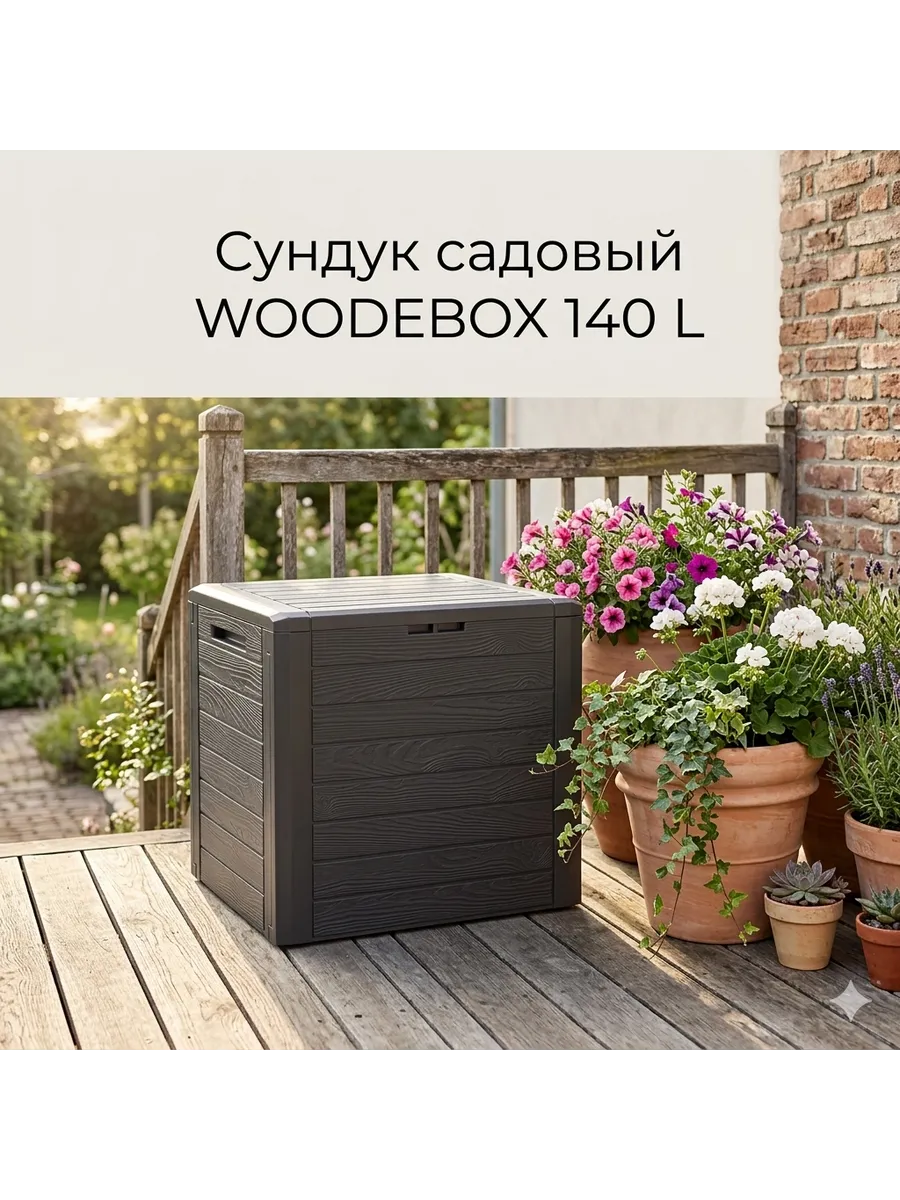 Сундук садовый WOODEBOX 140 L