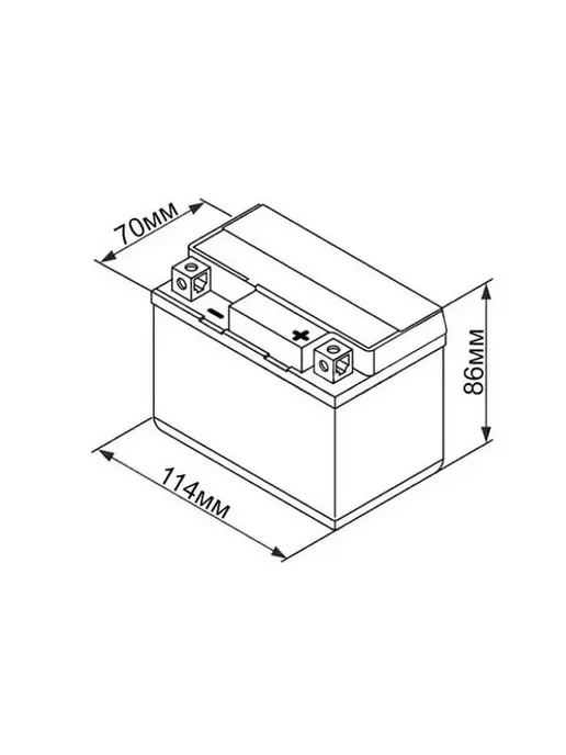 RDrive Аккумулятор мото LiFePO4 YTZ7S 8Ah 125A ОП KAWASAKI, вариант, фото 2