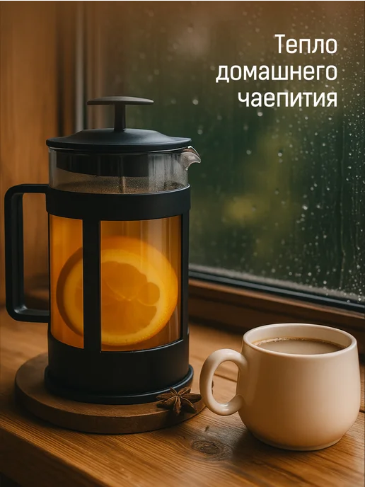 Limpid Side Френч-пресс стеклянный для чая 800 мл, 800 мл, фото 7