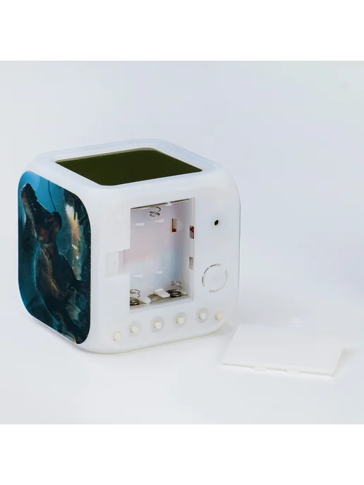 со скидкой Настольные часы с будильником и подсветкой 8x8 см, 8x8 см, фото 3