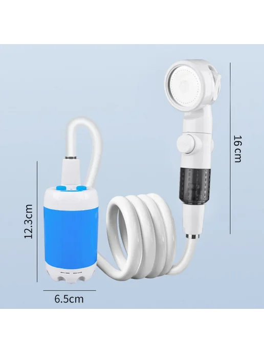 Ettys Походный душ с аккумулятором и USB зарядкой переносной, вариант, фото 4