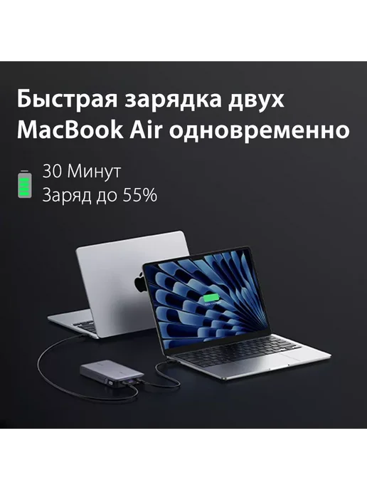 UGREEN Повербанк PB720 (25188) PD 100W 20000mAh, 100 Вт, 20000 мАч, фото 7