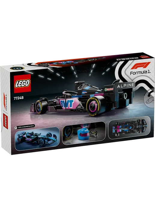 LEGO Speed Champions Болид F1 BWT Alpine A524 77248, черный, фото 5