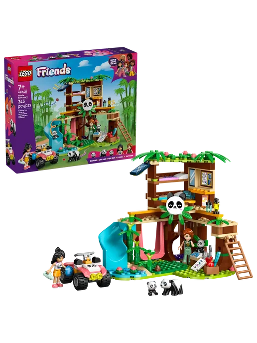 LEGO Friends Заповедник панд 42648, коричневый