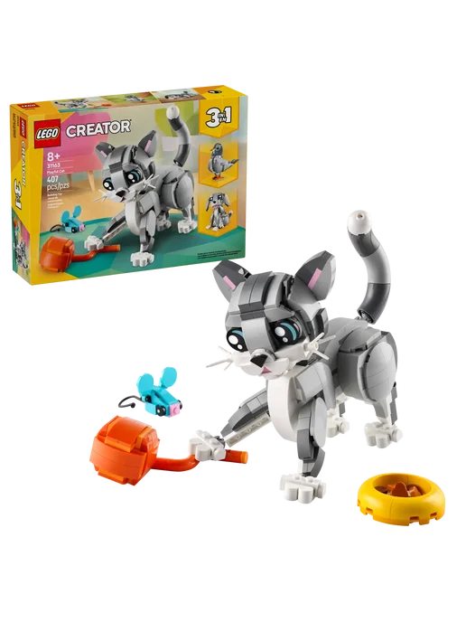 LEGO Creator Игривый кот 3-в-1 31163, серый