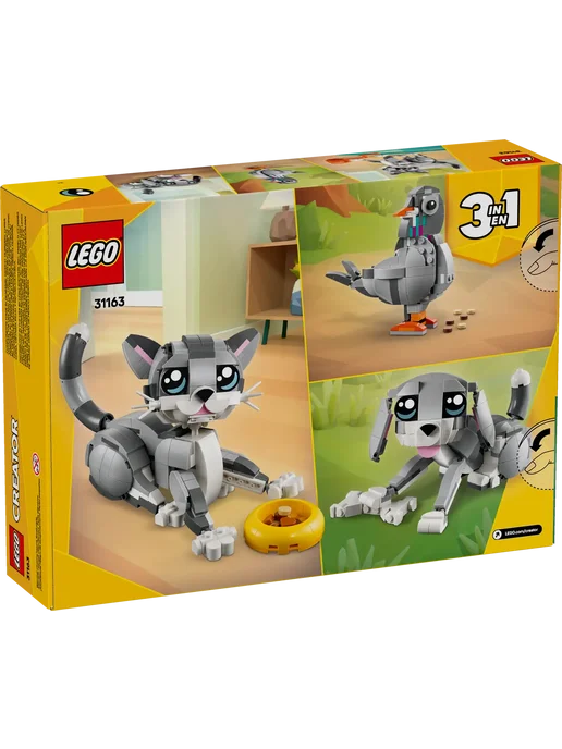 LEGO Creator Игривый кот 3-в-1 31163, серый, фото 6