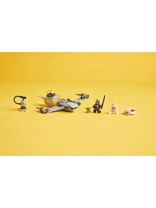 LEGO Star Wars Звездный истребитель N-1 Мандо и Грогу 75410, серый, фото 5