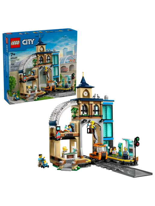 LEGO City Центральный вокзал 60469, голубой