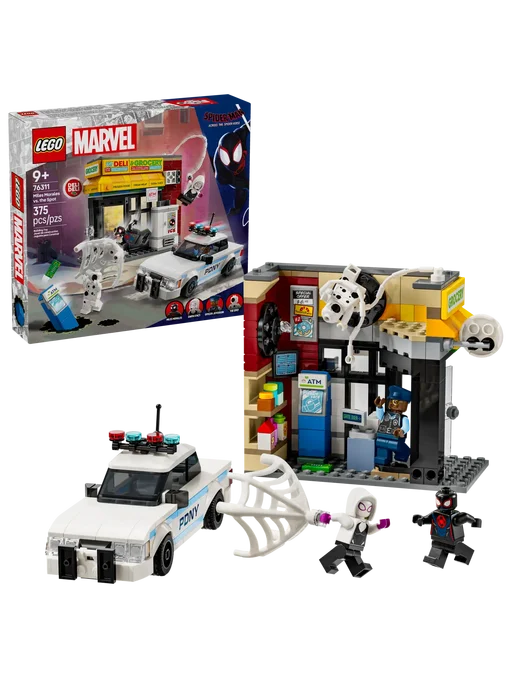 LEGO Marvel Паук-вселенные Майлз Моралес против Спота 76311, белый