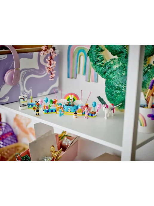 LEGO Friends Вечеринка с единорогом и феей 42661, голубой, фото 4