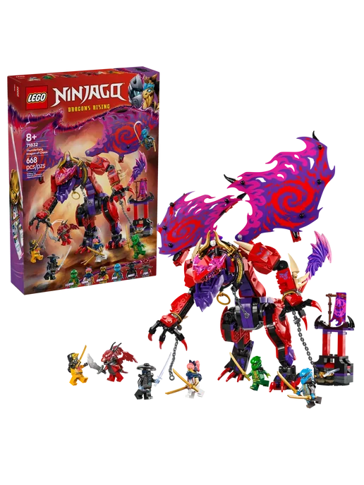 LEGO Ninjago Тандерфанг, Дракон Хаоса 71832, розовый