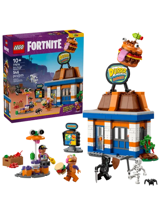LEGO Fortnite Ресторан Durrr Burger 77076, коричневый