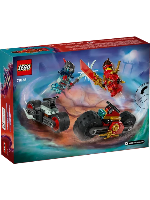 LEGO Конструктор Ninjago 71838 Скоростная гонка на мотоцикле Кая, красный, фото 4