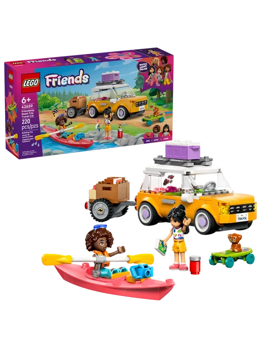 LEGO Friends Путешествие на машине с щенком 42659, розовый