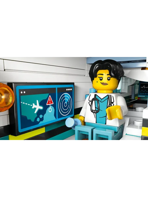 LEGO City Медицинский самолёт скорой помощи 60465, белый, фото 4