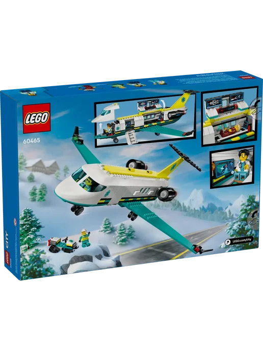 LEGO City Медицинский самолёт скорой помощи 60465, белый, фото 5