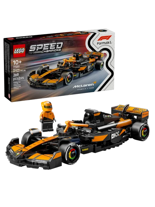 LEGO Конструктор Speed Champions 77251 McLaren F1 Team MCL38, желтый