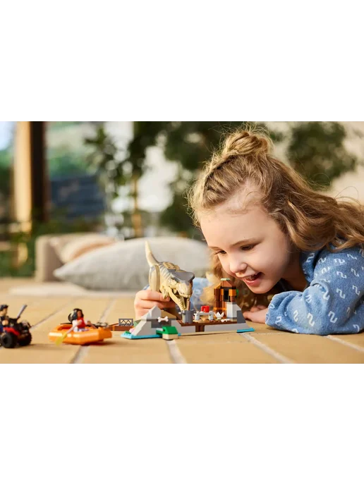 LEGO Jurassic World Побег по реке от Т. Рекса 76975, коричневый, фото 4