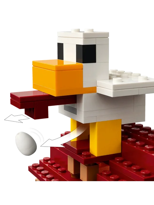 LEGO Minecraft Атака на деревню Гаст-паллон, коричневый, фото 4