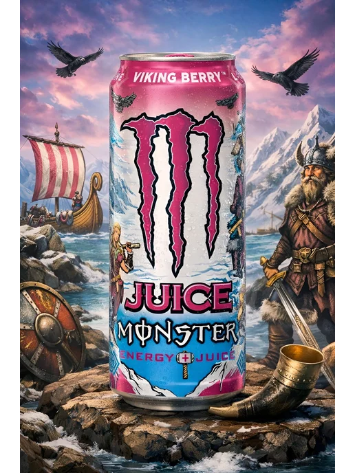 Monster Energy United Kingdom Monster Energy Набор № 1, 12 Х 500 мл, 500 мл, фото 4